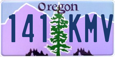 OR license plate 141KMV