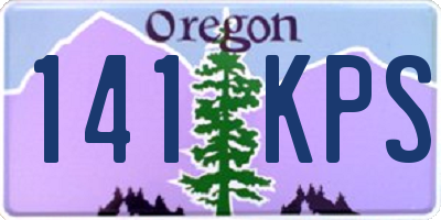 OR license plate 141KPS