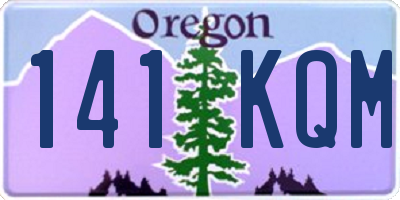 OR license plate 141KQM