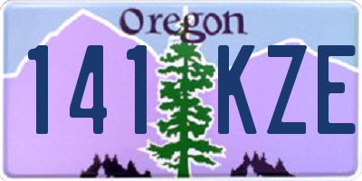 OR license plate 141KZE