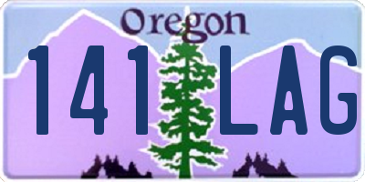 OR license plate 141LAG