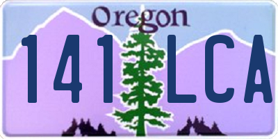 OR license plate 141LCA
