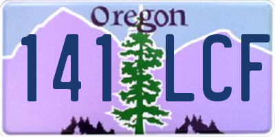 OR license plate 141LCF
