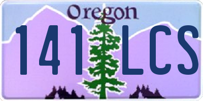 OR license plate 141LCS