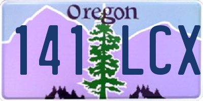 OR license plate 141LCX
