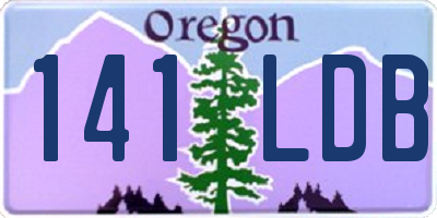 OR license plate 141LDB
