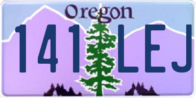 OR license plate 141LEJ