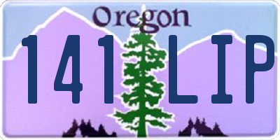 OR license plate 141LIP