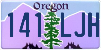 OR license plate 141LJH