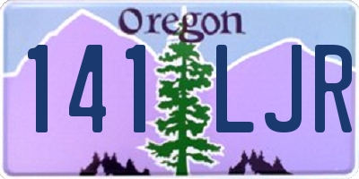 OR license plate 141LJR