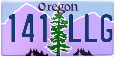 OR license plate 141LLG