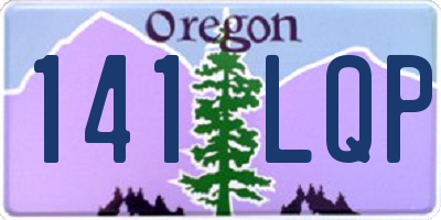 OR license plate 141LQP