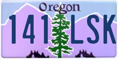OR license plate 141LSK