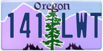 OR license plate 141LWT