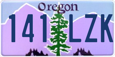 OR license plate 141LZK