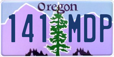 OR license plate 141MDP