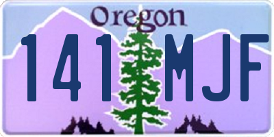 OR license plate 141MJF