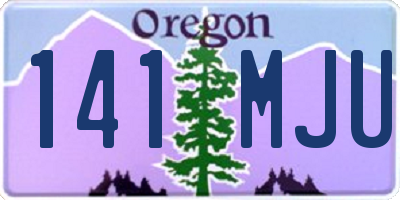 OR license plate 141MJU