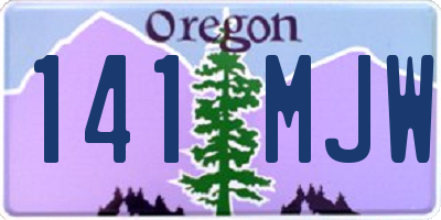 OR license plate 141MJW