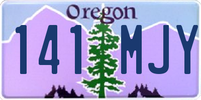 OR license plate 141MJY