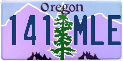 OR license plate 141MLE