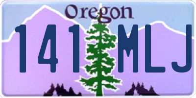 OR license plate 141MLJ