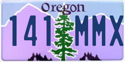 OR license plate 141MMX