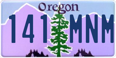 OR license plate 141MNM