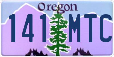 OR license plate 141MTC