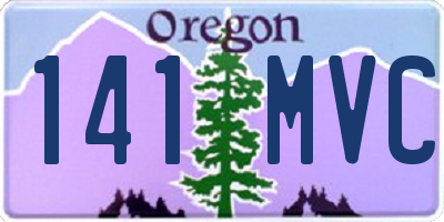 OR license plate 141MVC