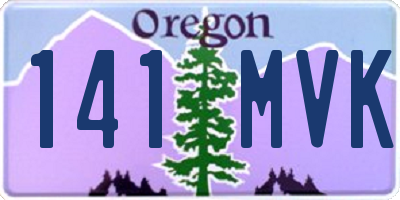 OR license plate 141MVK