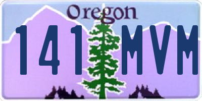 OR license plate 141MVM