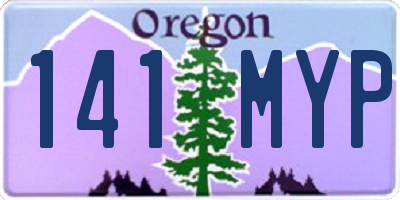 OR license plate 141MYP