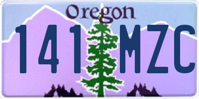 OR license plate 141MZC
