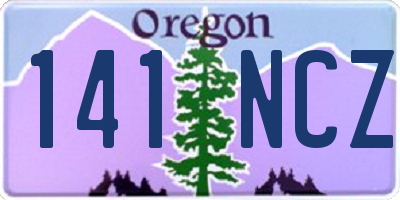 OR license plate 141NCZ
