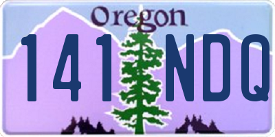 OR license plate 141NDQ