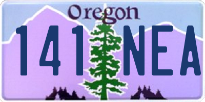 OR license plate 141NEA