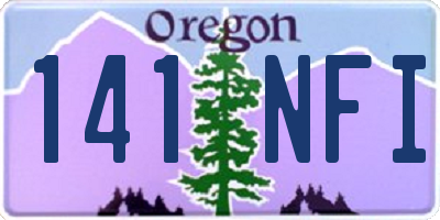 OR license plate 141NFI
