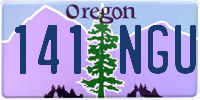 OR license plate 141NGU