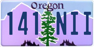 OR license plate 141NII