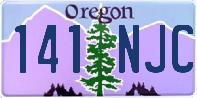 OR license plate 141NJC