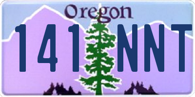 OR license plate 141NNT