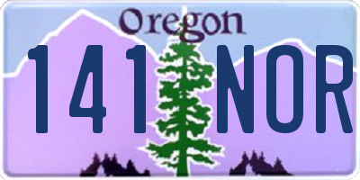 OR license plate 141NOR