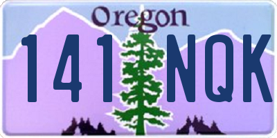 OR license plate 141NQK
