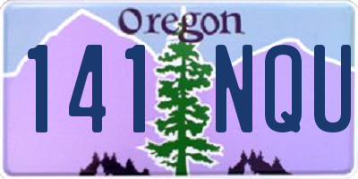 OR license plate 141NQU