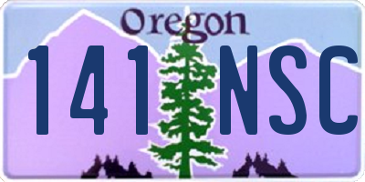 OR license plate 141NSC