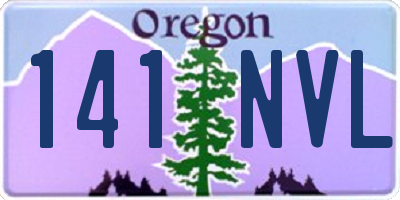 OR license plate 141NVL