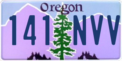 OR license plate 141NVV