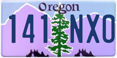 OR license plate 141NXO