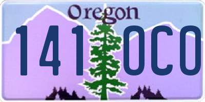 OR license plate 141OCO